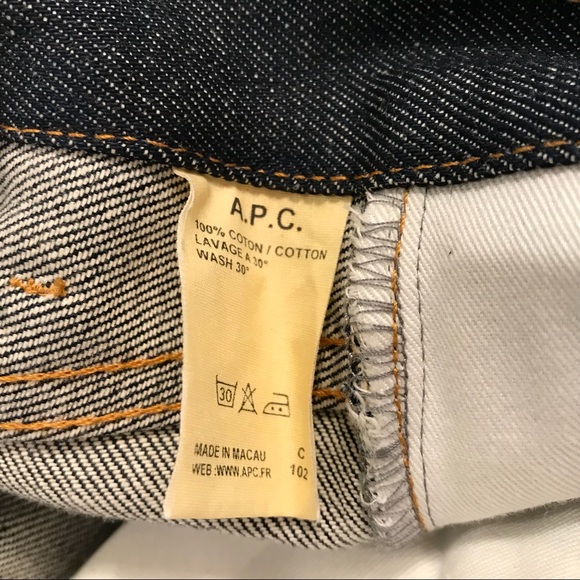 NEW APC New Standard Jeans 32 Raw Indigo Straight - Picture 6 of 8